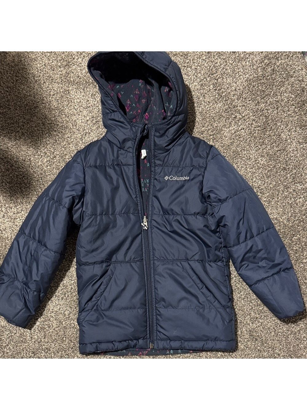 Columbia reversible Dark Blue  Hooded Jacket
